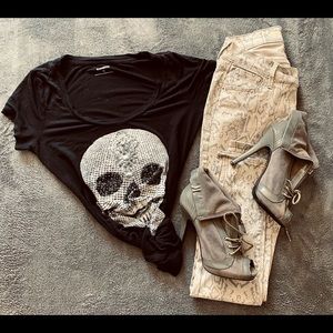 Black Express Skull T-Shirt
